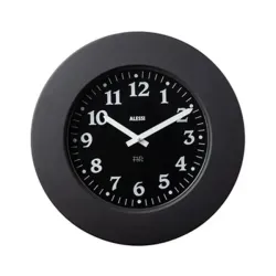 Momento, Orologio da parete, Nero - Alessi