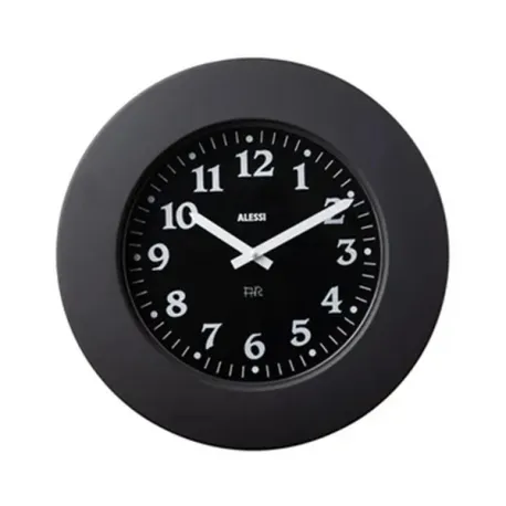 Momento, Orologio da parete, Nero - Alessi