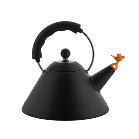 Bollitore con uccellino Lt.1, Nero - Alessi