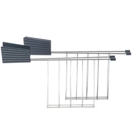 Plissè, 2 pinze tostapane, Grigio - Alessi