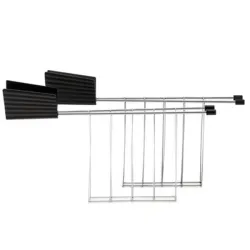 Plissè, 2 pinze tostapane, Nero - Alessi