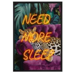 Quadro led, Need More Sleep Cm.60x80 - Palais Royal