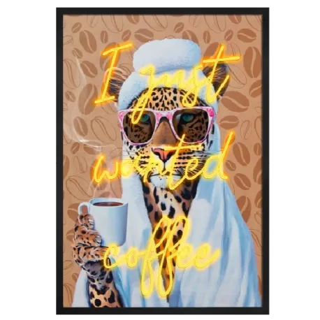 Quadro led, Just wanted coffee Cm.60x80 - Palais Royal