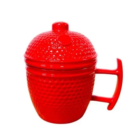 Tazza in ceramica Kamado, Rossa - Kamado Bono