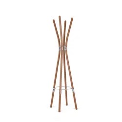 Poele Hanger, Appendiabiti in legno di faggio tinta bruna - Alessi