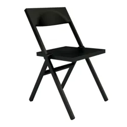 Piana, Sedia pieghevole, Nero - Alessi