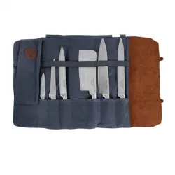Borsa in pelle per attrezzatura Bbq, Blu Navi - Alaskan Maker 2