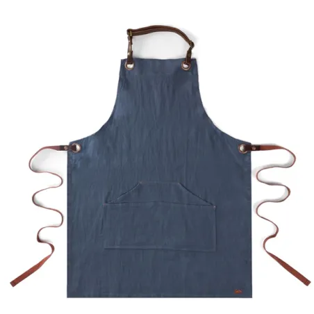 Grembiule in lino per attrezzatura Bbq, Blu navi - Alaskan Maker