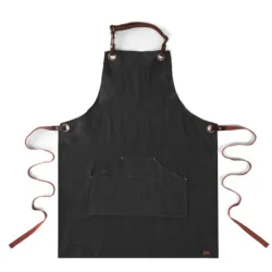 Grembiule in lino per attrezzatura Bbq, Nero - Alaskan Maker