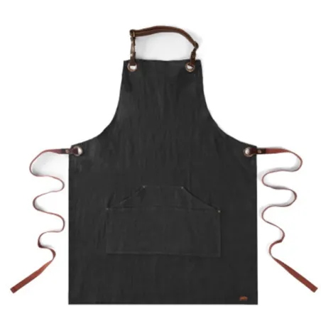 Grembiule in lino per attrezzatura Bbq, Nero - Alaskan Maker
