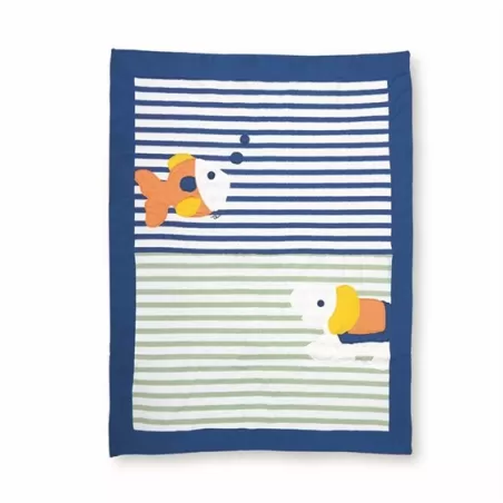 Copertina elefante e pesciolino boy - Thun