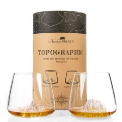 Set 2 bicchieri da whisky, Zugspitze / Watzmann - Alaskan Maker
