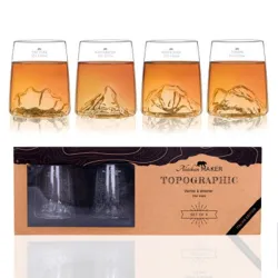 Set 4 bicchierini shooters, Tre cime/Monte rosa/Tofane/Monte Matterhorn - Alaskan Maker
