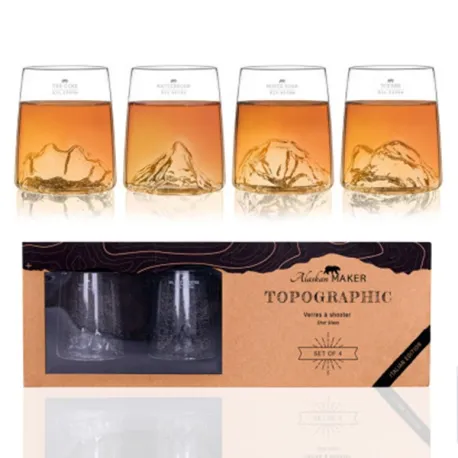 Set 4 bicchierini shooters, Tre cime/Monte rosa/Tofane/Monte Matterhorn - Alaskan Maker