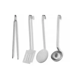 Convivio, Set utensili da cucina in acciaio, Satinato - Alessi