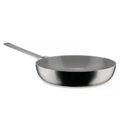 Convivo, Padella trilamina Cm.24 in acciaio, Satinato - Alessi