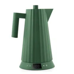 Plissè, Bollitore elettrico con controllo della temperatura, Verde - Alessi