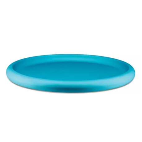 Discolo, Centrotavola dal bordo generoso in alluminio anodizzato, azzurro - Alessi