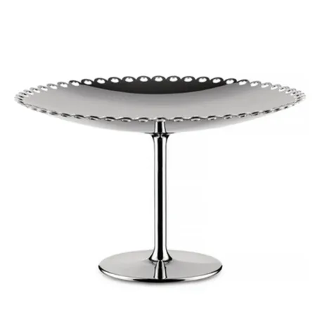 Edges, Alzata con bordo traforato in acciaio inossidabile 18/10 - Alessi