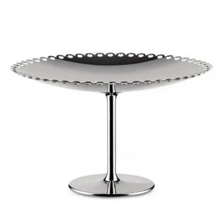 Edges, Alzata con bordo traforato in acciaio inossidabile 18/10 - Alessi