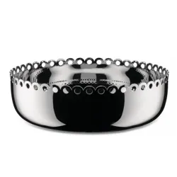 Edges, Cestino con bordo traforato in acciaio inossidabile 18/10 - Alessi