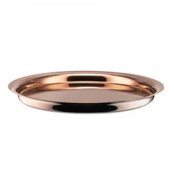 Kuru Kuru, Vassoio in acciaio inossidabile 18/10, con rivestimento in PVD rame - Alessi