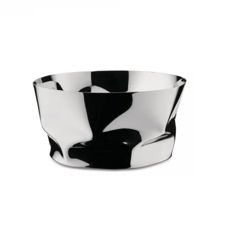 Compressioni, Cestino in acciaio inossidabile 18/10 tornito in lastra e schiacciato - Alessi