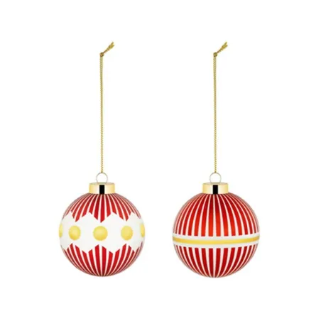 Delight, Set di due palle per albero di Natale in vetro soffiato - Alessi