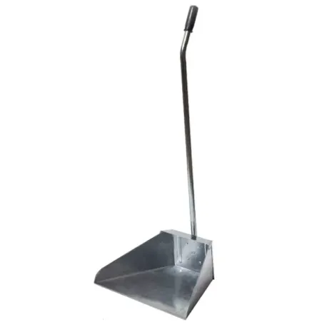 Alzaimmondizia zincato con manico e impugnatura gommata Cm.35