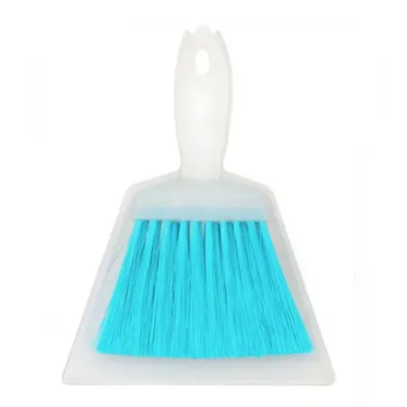 Paletta sporco in plastica con scopino Cm.19