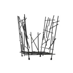 Blow up, Portariviste in acciaio cromato, Nero - Alessi