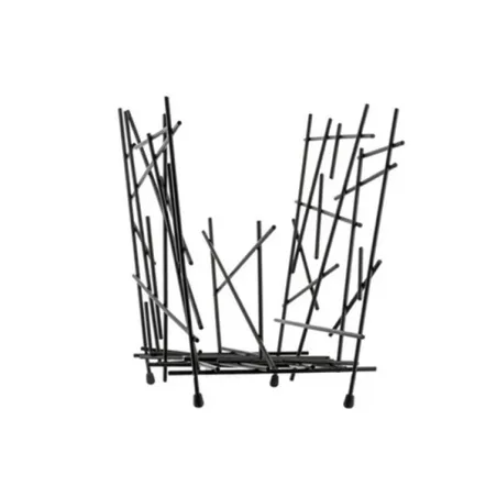 Blow up, Portariviste in acciaio cromato, Nero - Alessi