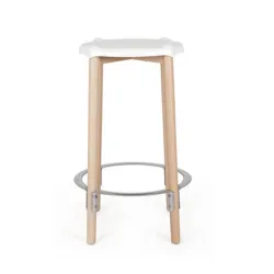 Poêle, Sgabello alto, Bianco - Alessi