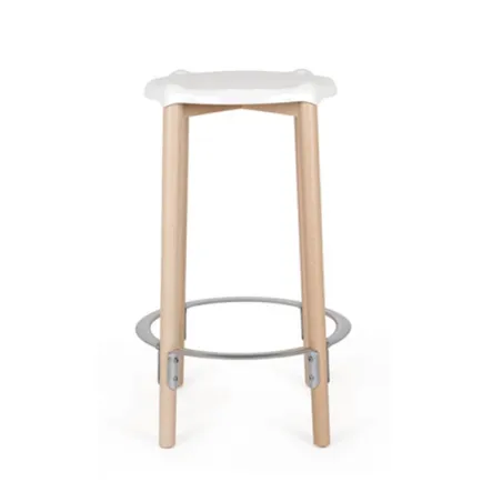 Poêle, Sgabello alto, Bianco - Alessi