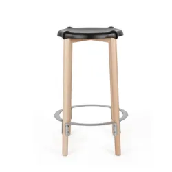 Poêle, Sgabello alto, Nero - Alessi