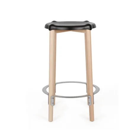 Poêle, Sgabello alto, Nero - Alessi