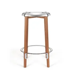 Poêle, Sgabello alto, Acciaio - Alessi