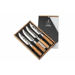 Set 4 Coltello bistecca XXL forgiato, Oliva - Forged 2