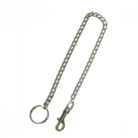 Portachiavi con moschettone e catena pesante Cm. 40