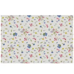 Brezza fiorita, Tovaglia in puro lino Cm.170x140, 4 posti - Mitek