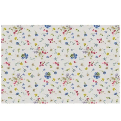 Brezza fiorita, Tovaglia in puro lino Cm.170x360, 14 posti - Mitek