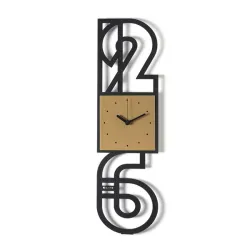 Orologio Nerville, Nero/oro laccato - Arti e Mestieri