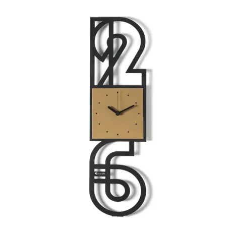 Orologio Nerville, Nero/oro laccato - Arti e Mestieri