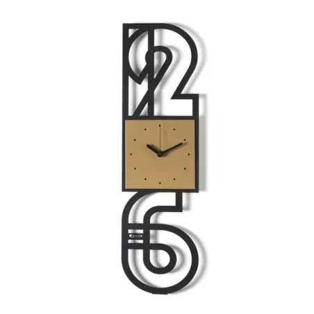 Orologio Nerville, Nero/oro laccato - Arti e Mestieri