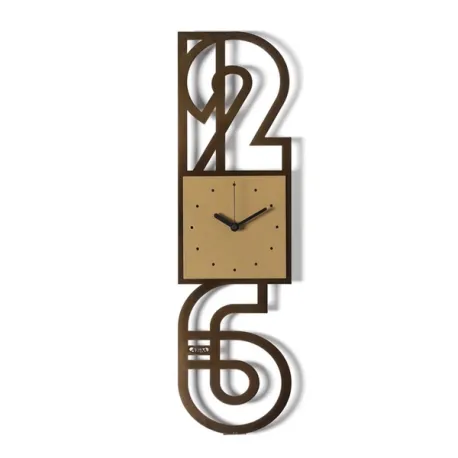 Orologio Nerville, Caramello Industrial/oro laccato - Arti e Mestieri