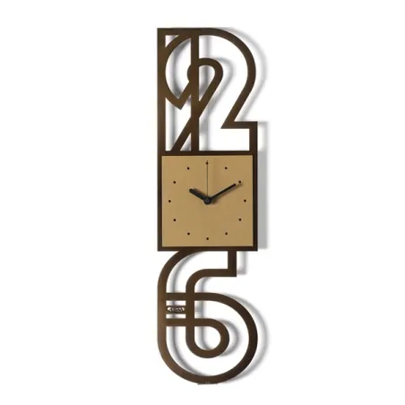 Orologio Nerville, Caramello Industrial/oro laccato - Arti e Mestieri