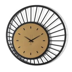 Orologio Ray, Nero/oro laccato - Arti e Mestieri