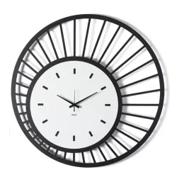 Orologio Ray, Nero/bianco marmo - Arti e Mestieri