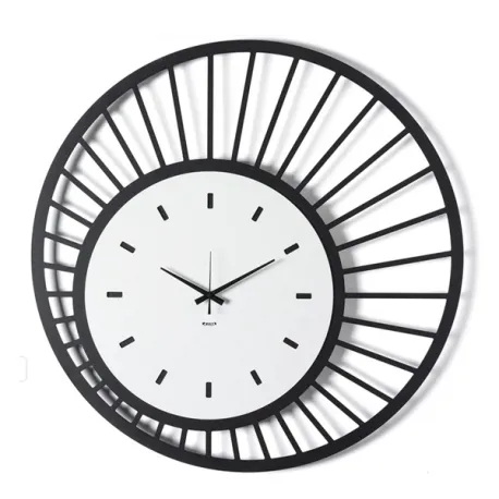 Orologio Ray, Nero/bianco marmo - Arti e Mestieri