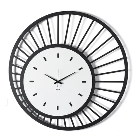 Orologio Ray, Nero/bianco marmo - Arti e Mestieri